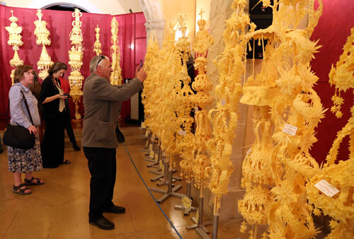 Els visitants poden gaudir de les palmes de ben aprop