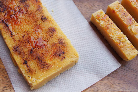 Torró amb gust de la crema catalana
