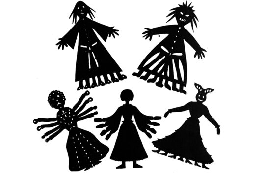Diverses Quaresmes en paper retallat (Col. Joan Amades)
