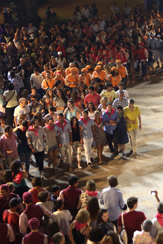 Formant la roda a Lloret de Mar