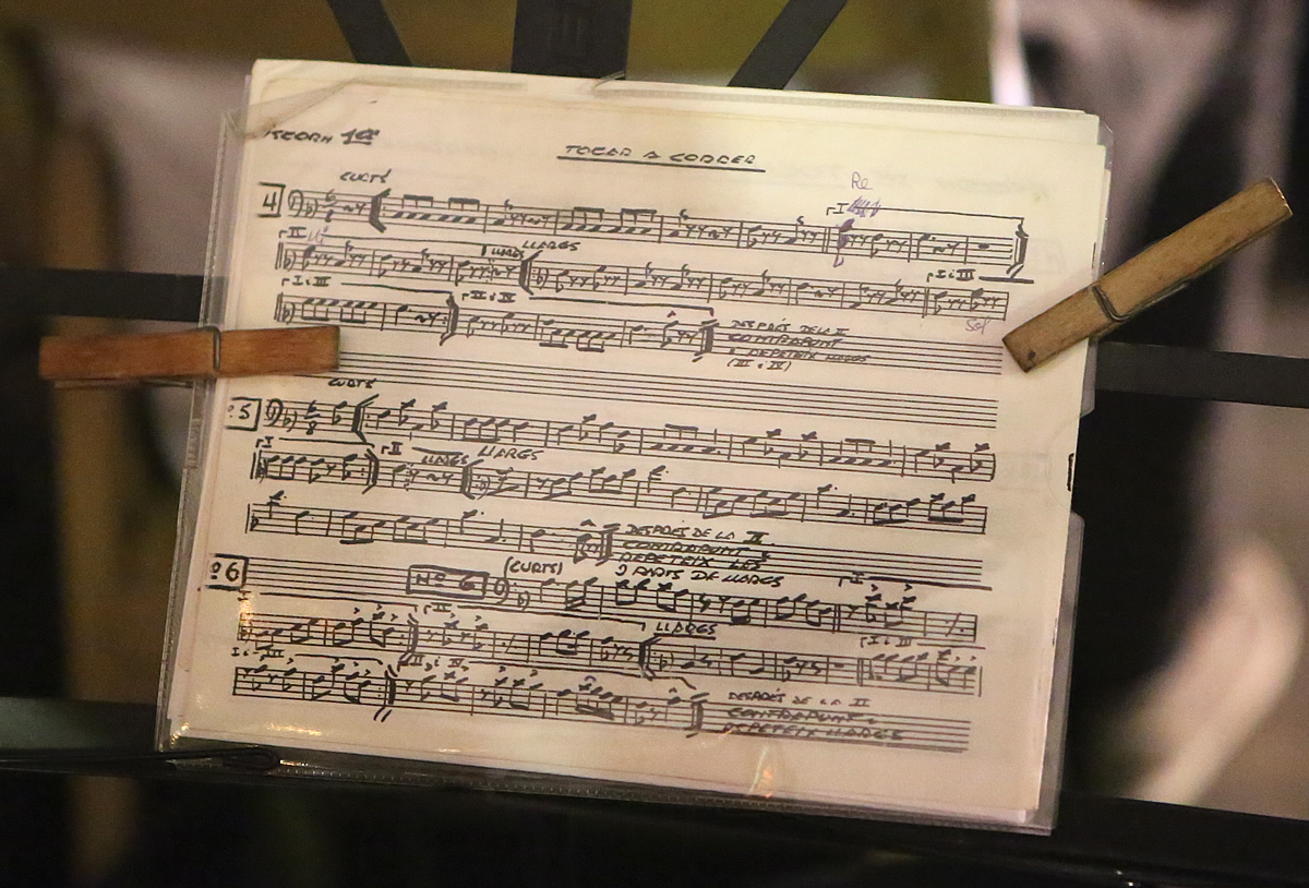 Partitura de la tonada de Tossa