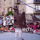 Ballet de l'Àliga infantil a la Plaça de Sant Roc