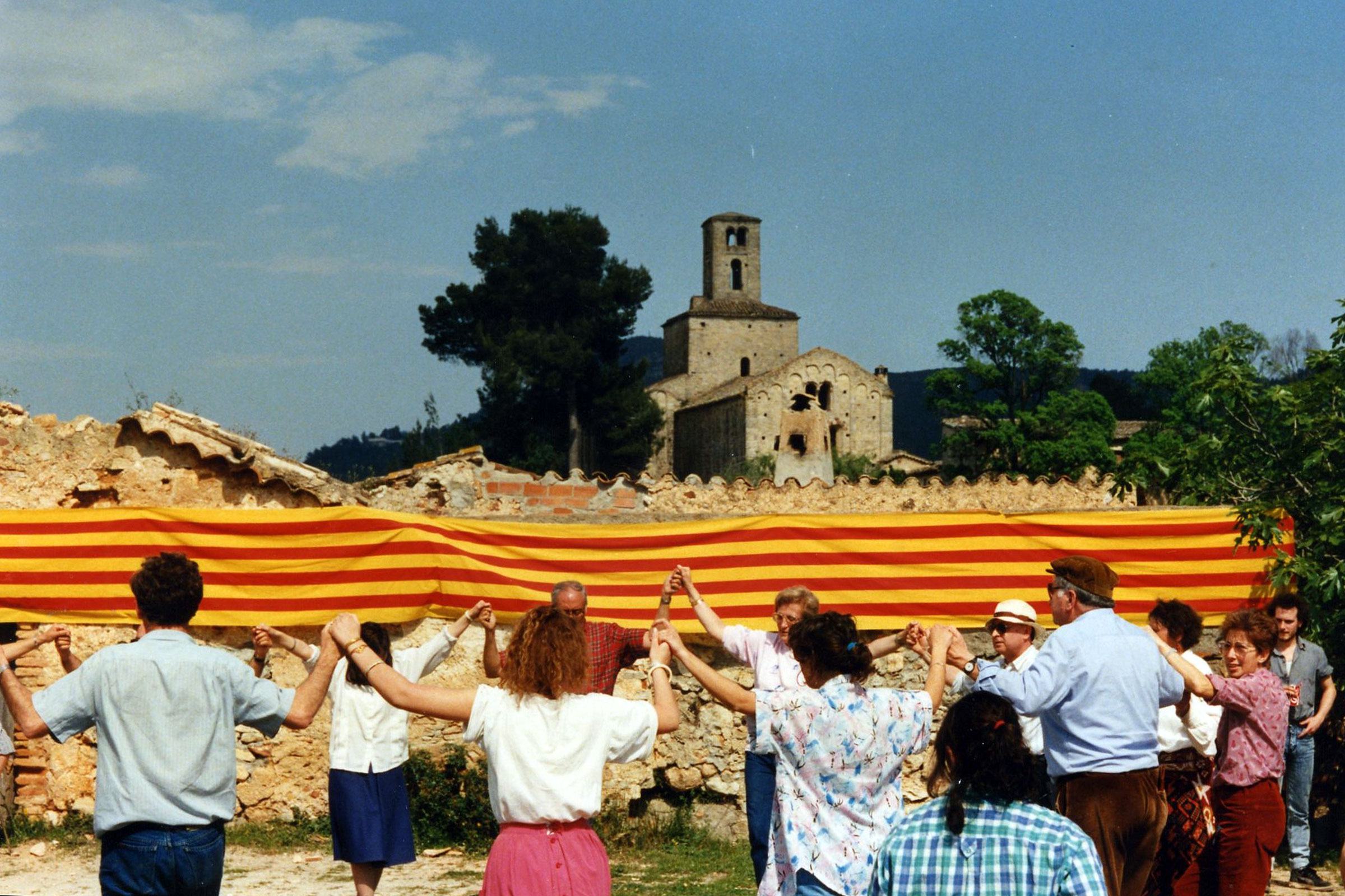 Ballada de sardanes l'any 1990. Foto: Cinta Mir Pla