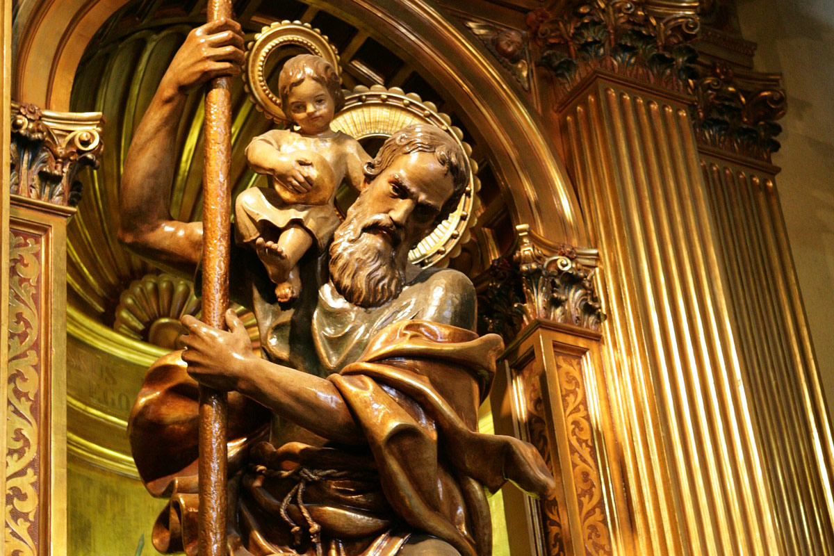 Imatge de sant Cristòfol de Premià de Mar