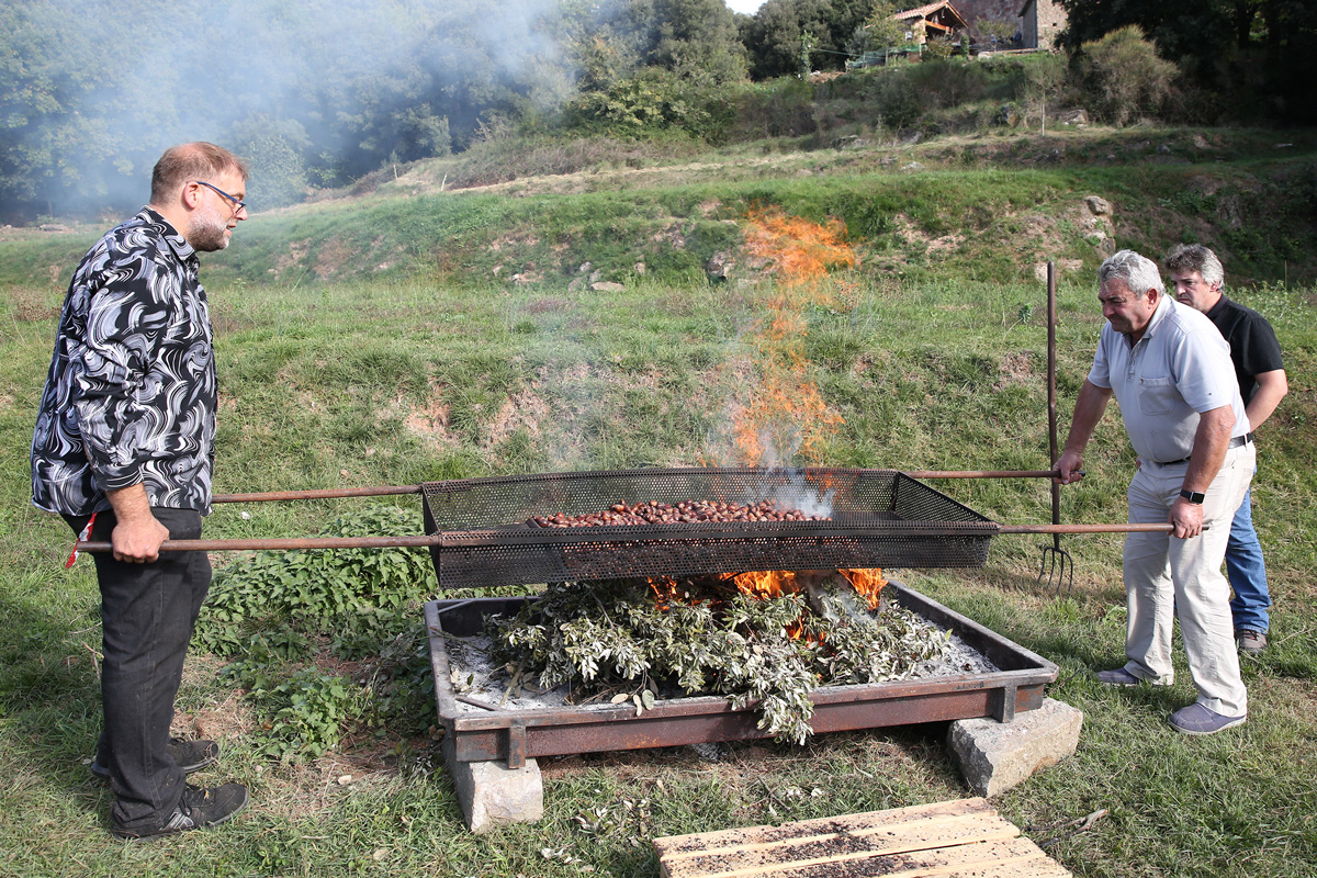 Castanyada popular a la Garrotxa