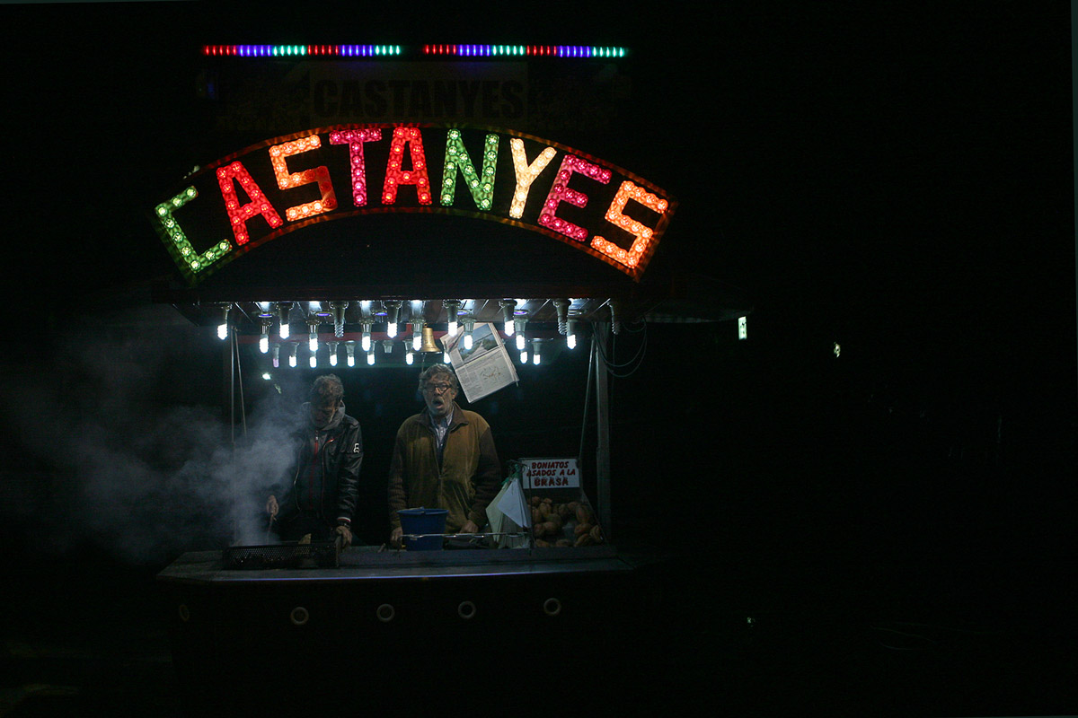 Parada amb llums de neó