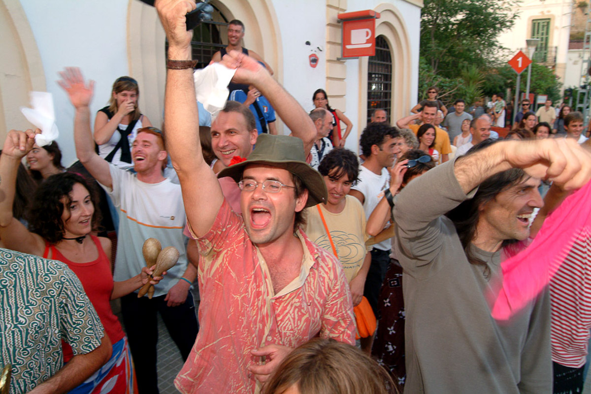 El comiat a l'andana