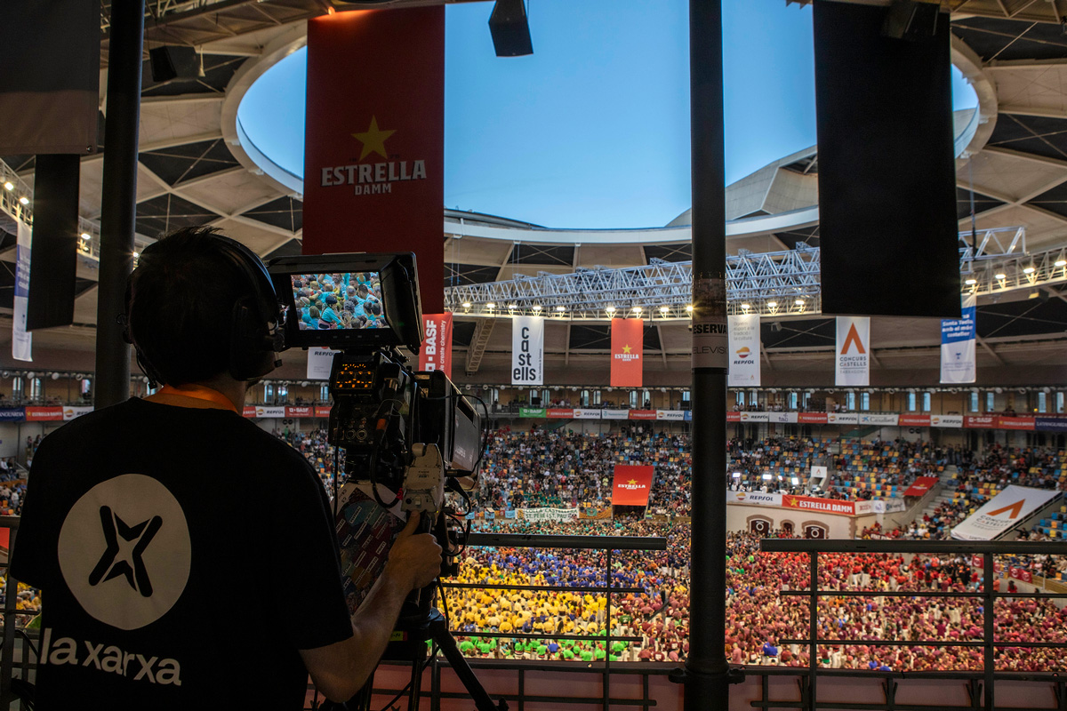 Televisió cobrint el Concurs