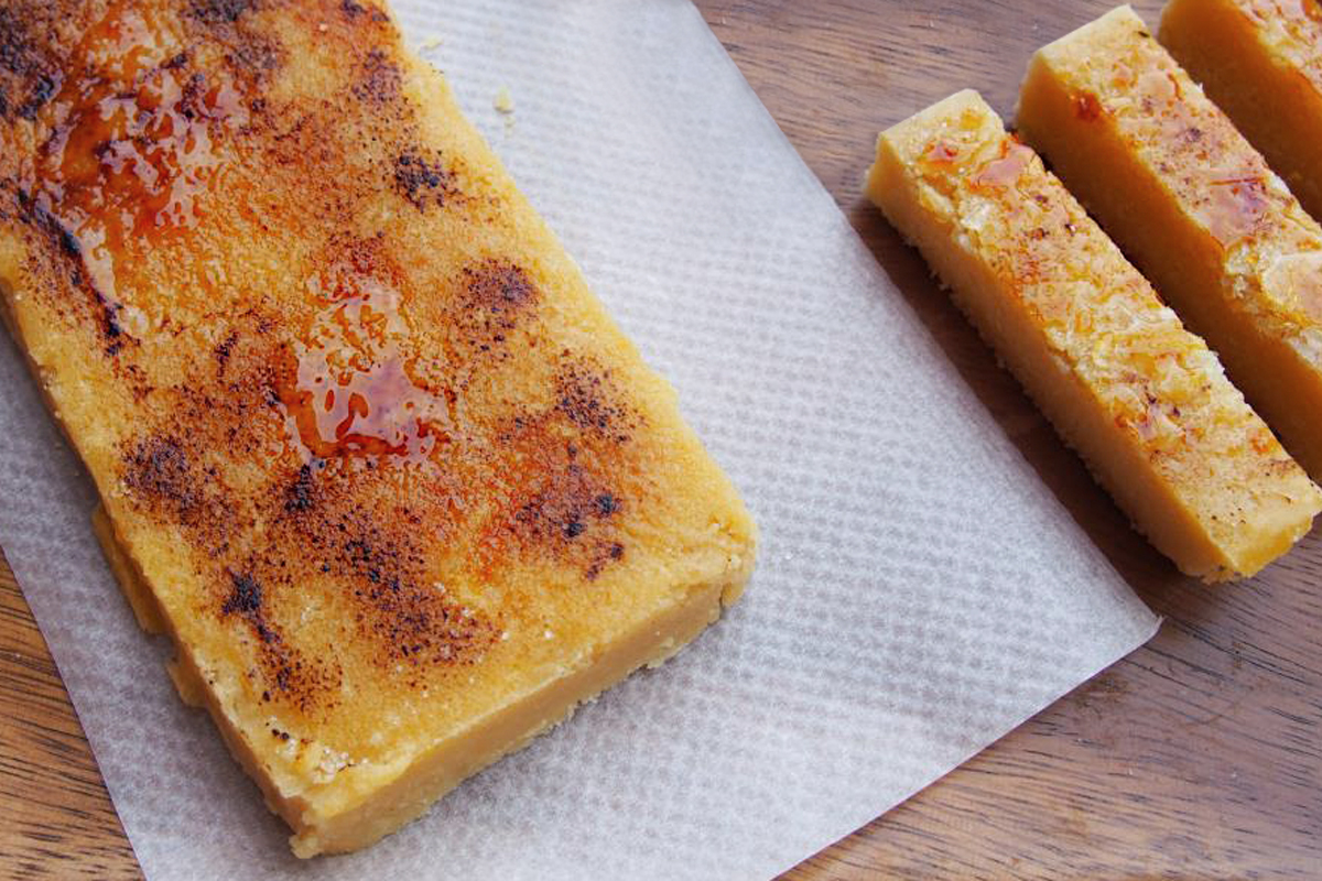 Torró amb gust de la crema catalana