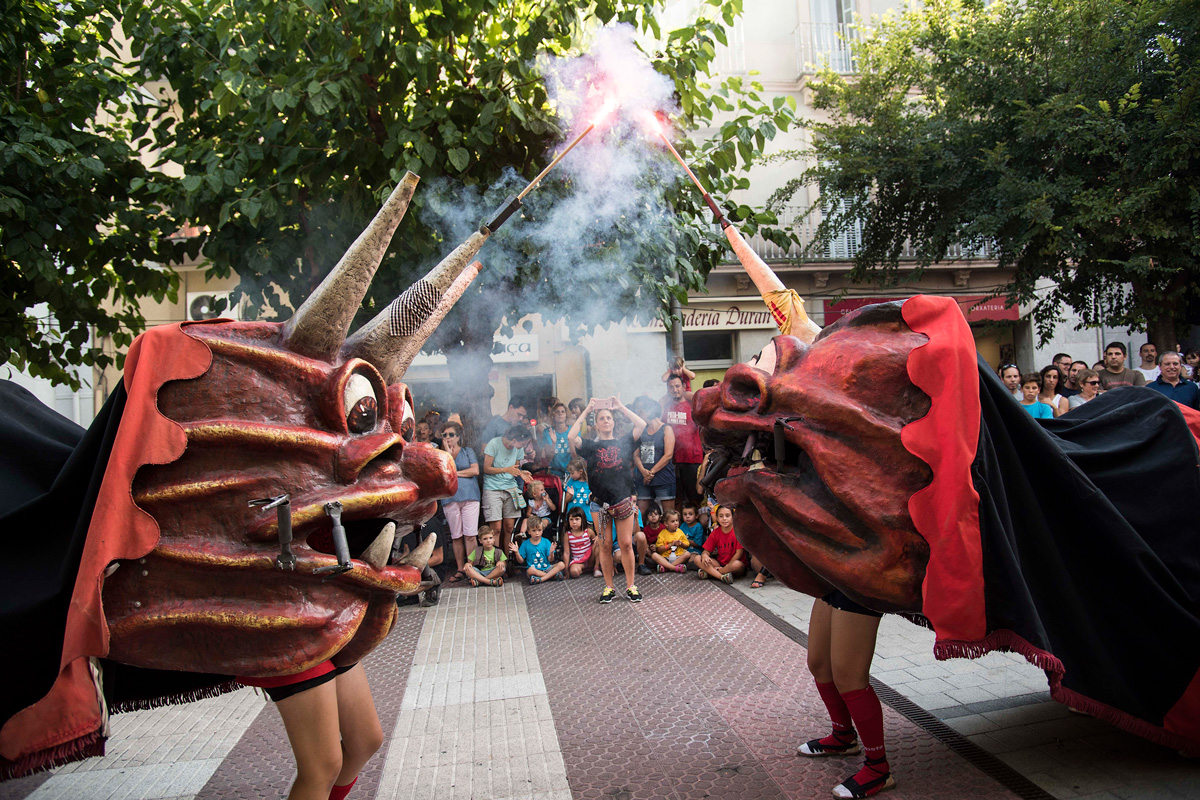 La Cuca i la Cuqueta a l'Encetada de la festa major d'estiu