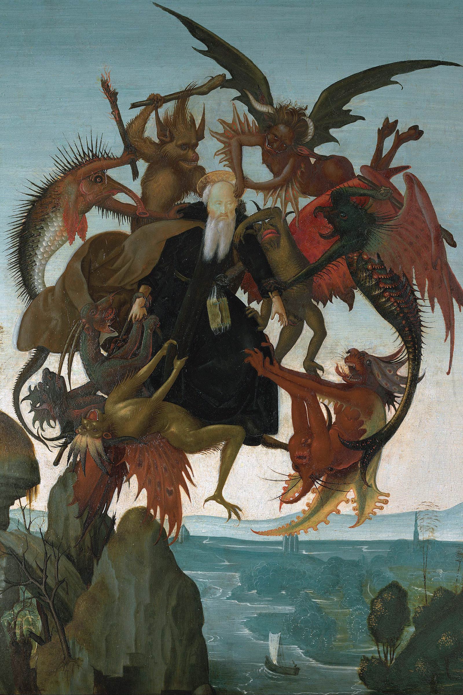 Els turments de Sant Antoni. Pintura de Michelangelo di Lodovico Buonarroti