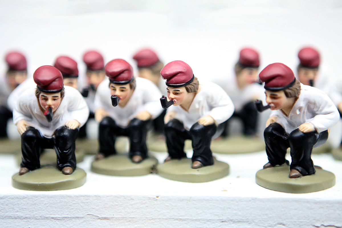 Caganers de plàstic dels xinos