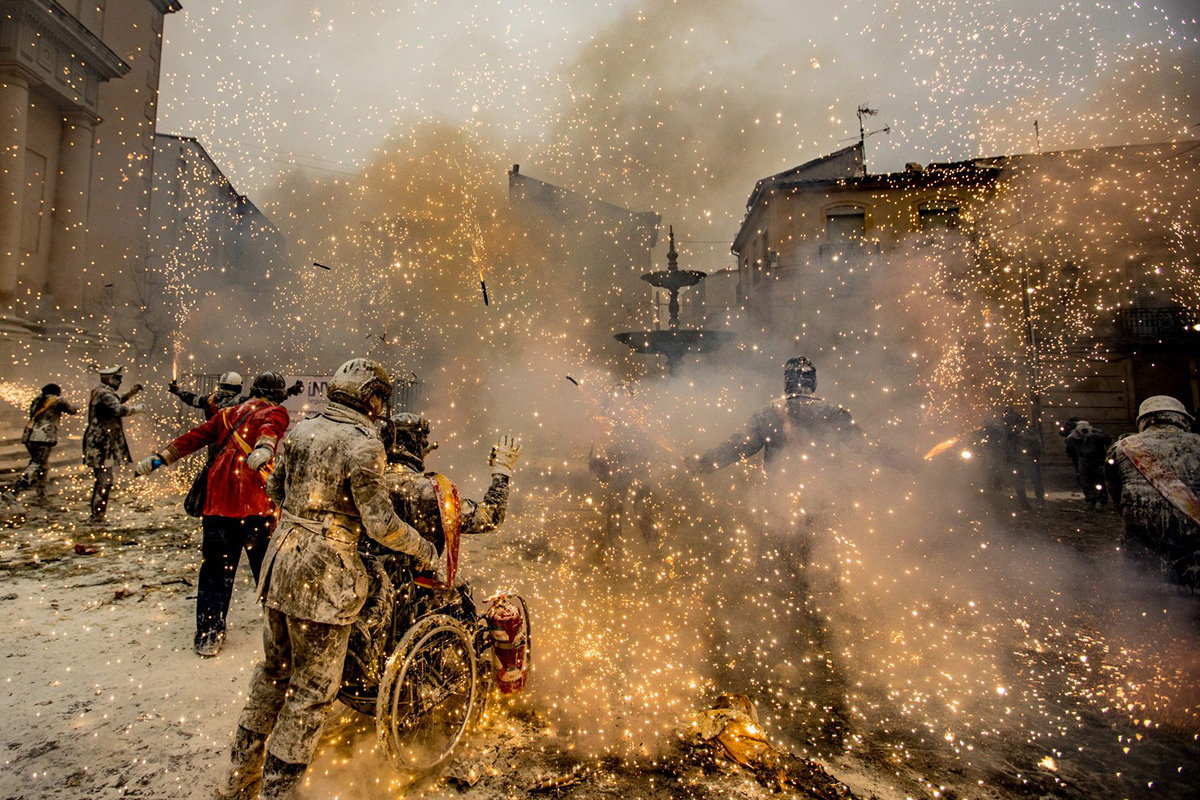 Llançament de coets. Foto: Ajuntament d'Ibi