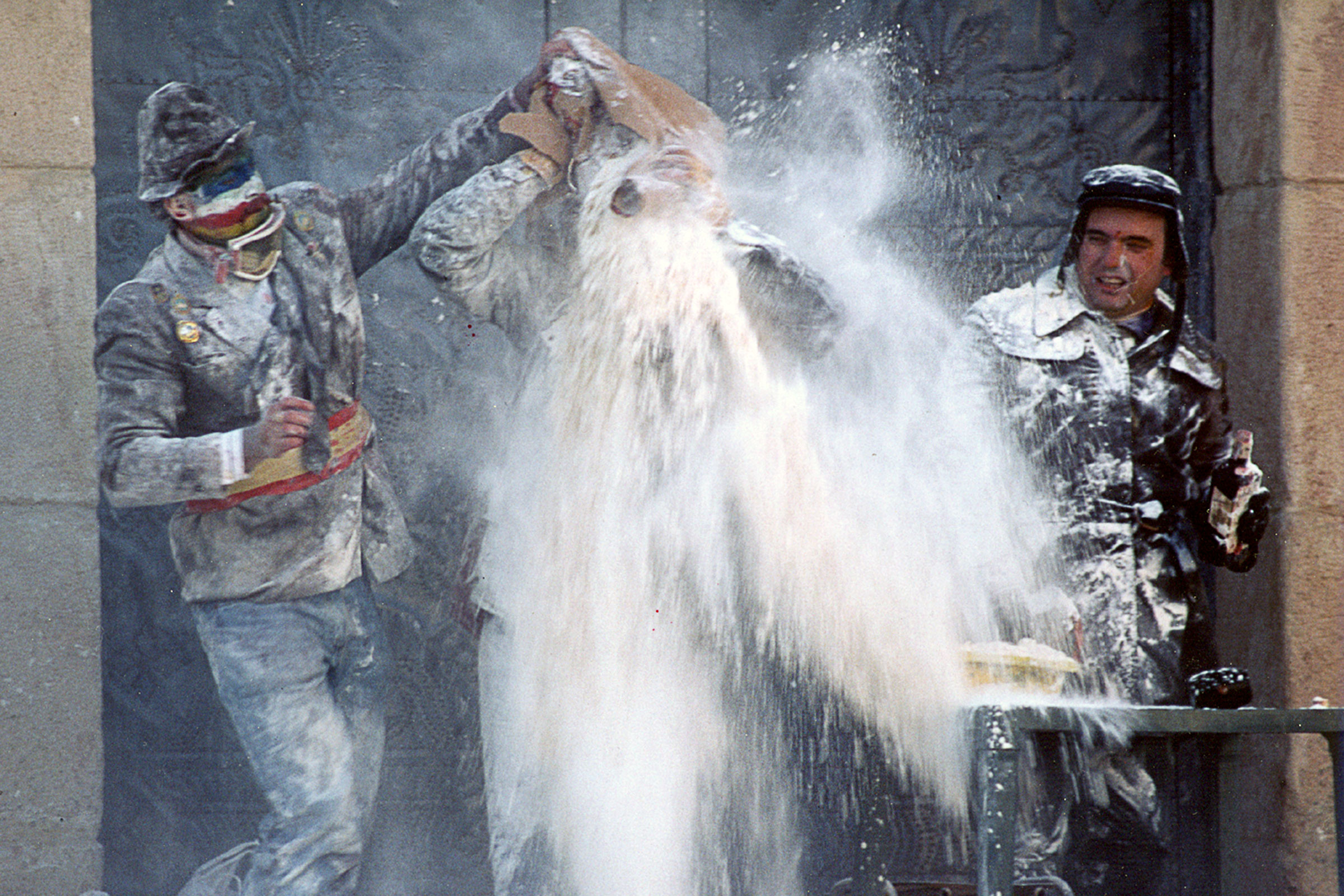 Festa dels Enfarinats d'Ibi. Foto: Paco Gil
