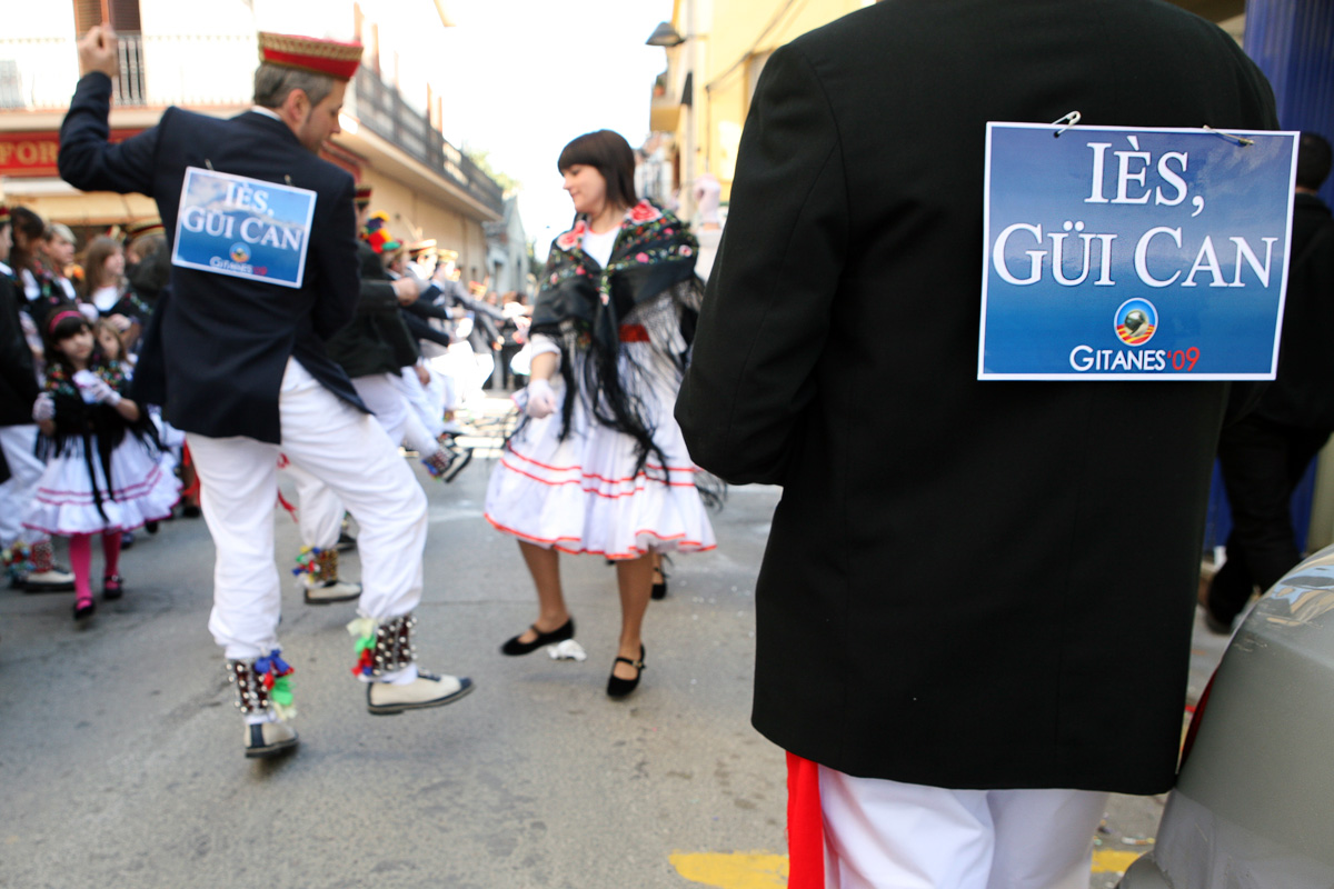 Befa de les eleccions americanes 2009 al Ball de Gitanes de Sant Celoni