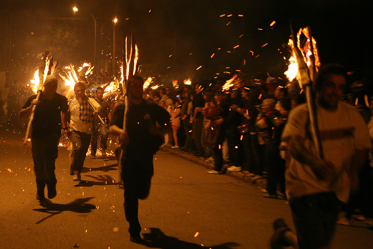 Arribada corrent al poble