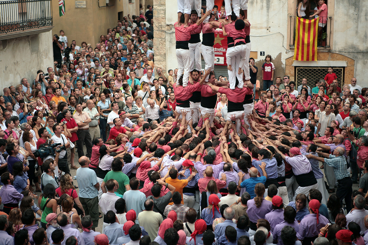 Un moment de la jornada castellera