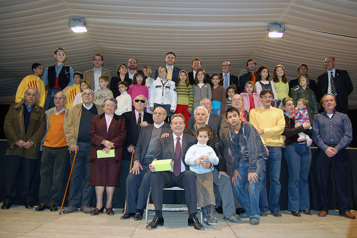 Acte de felicitació dels Andreus i les Andrees, any 2007