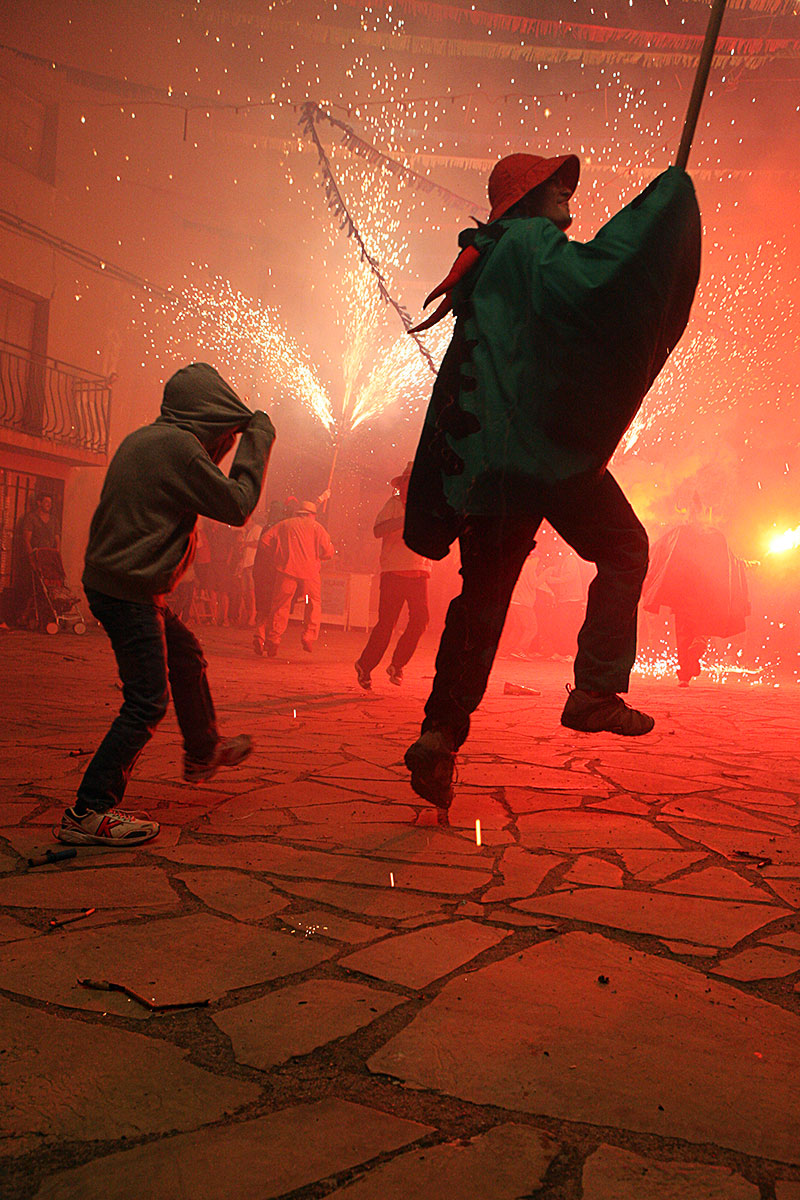 Un moment del correfoc