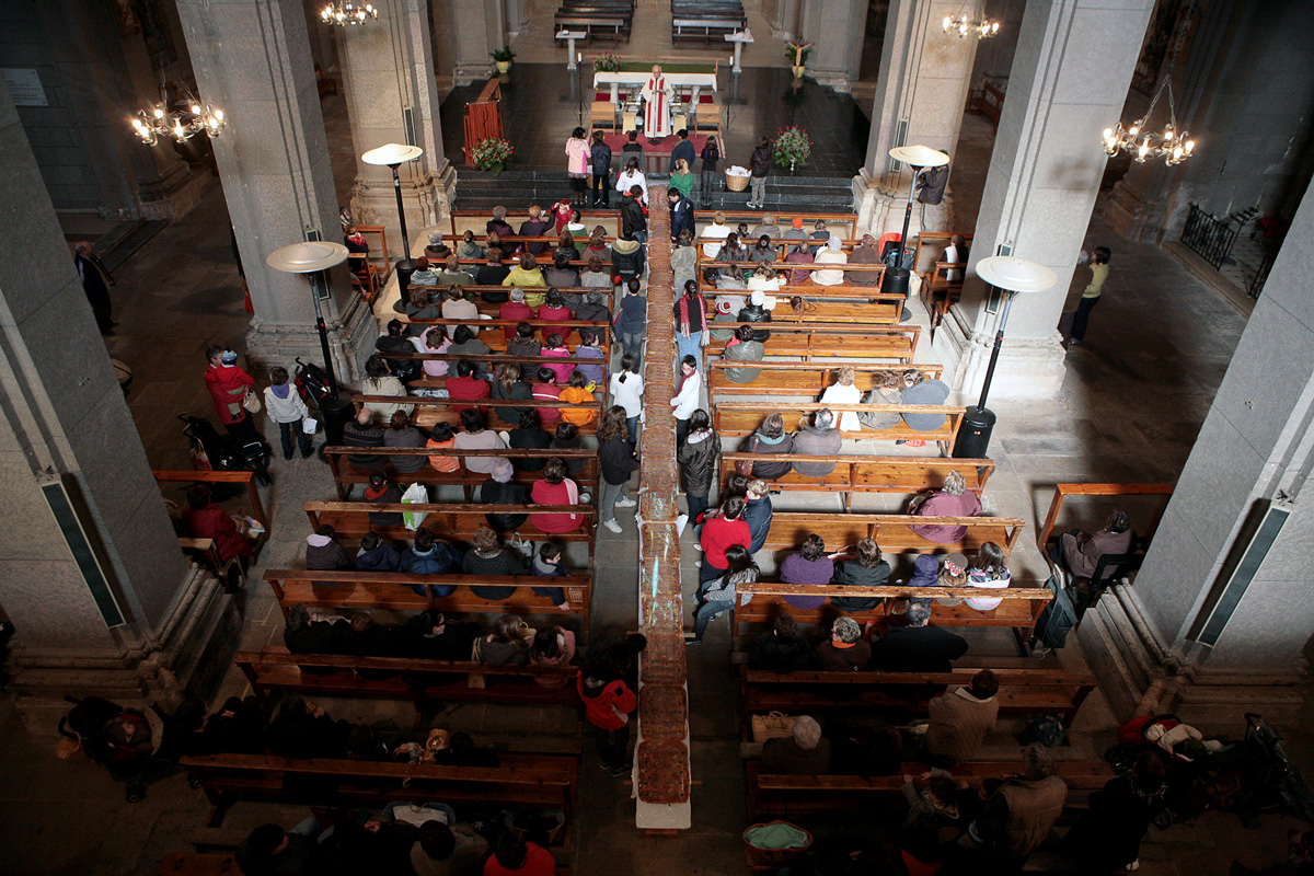 Benedicció del coc a l'església
