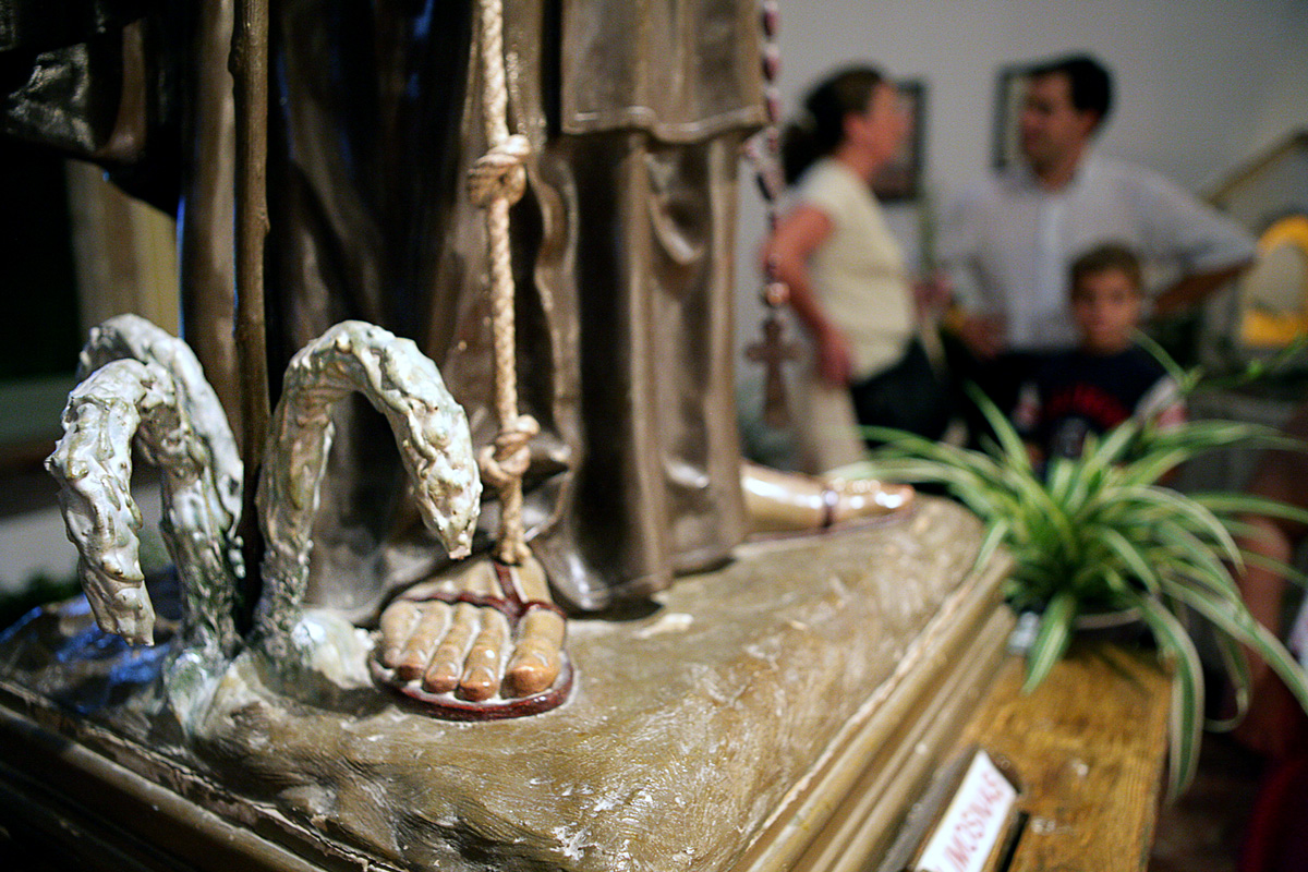 Detall d'una imatge de Sant Magí