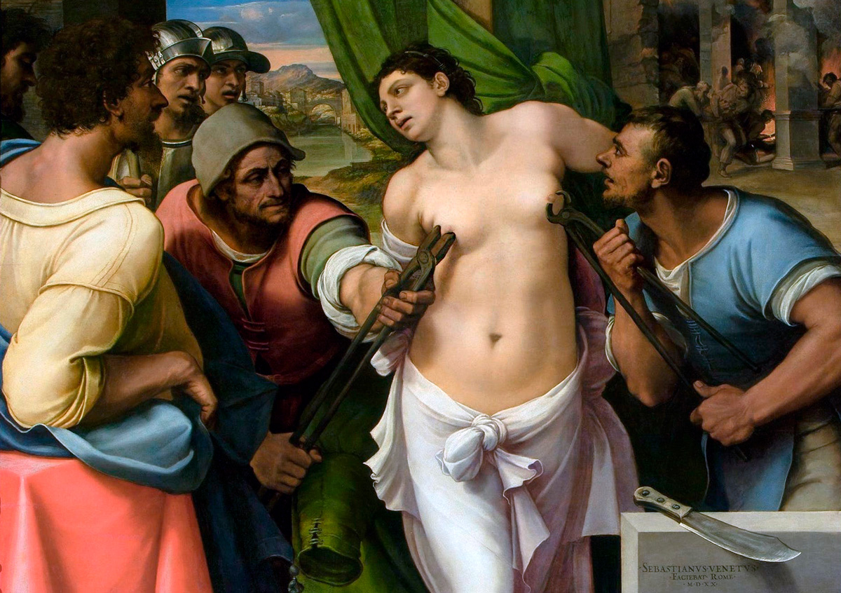 El martiri de santa Àgueda, pintura de Sebastiano del Piombo
