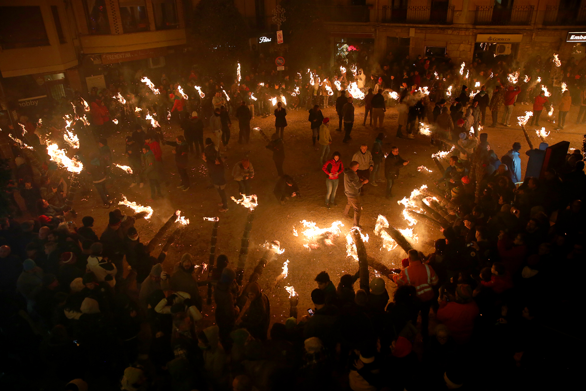 L'encesa de les faies a Bagà. Foto: Manel Carrera Escudé