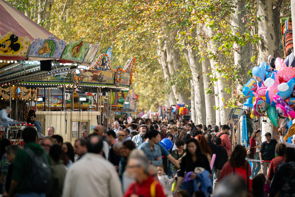 La fira d'atraccions a la Devesa