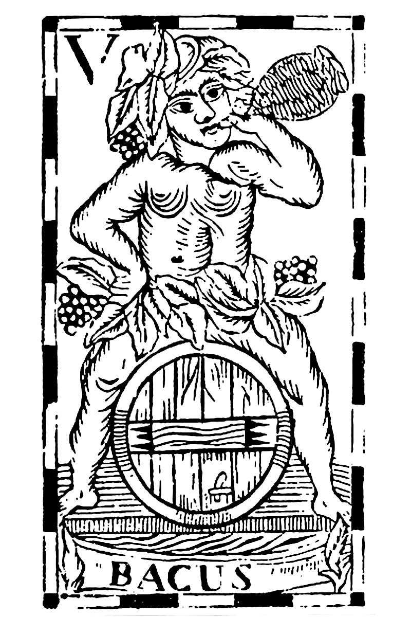 Il·lustració de Bacus, déu del vi