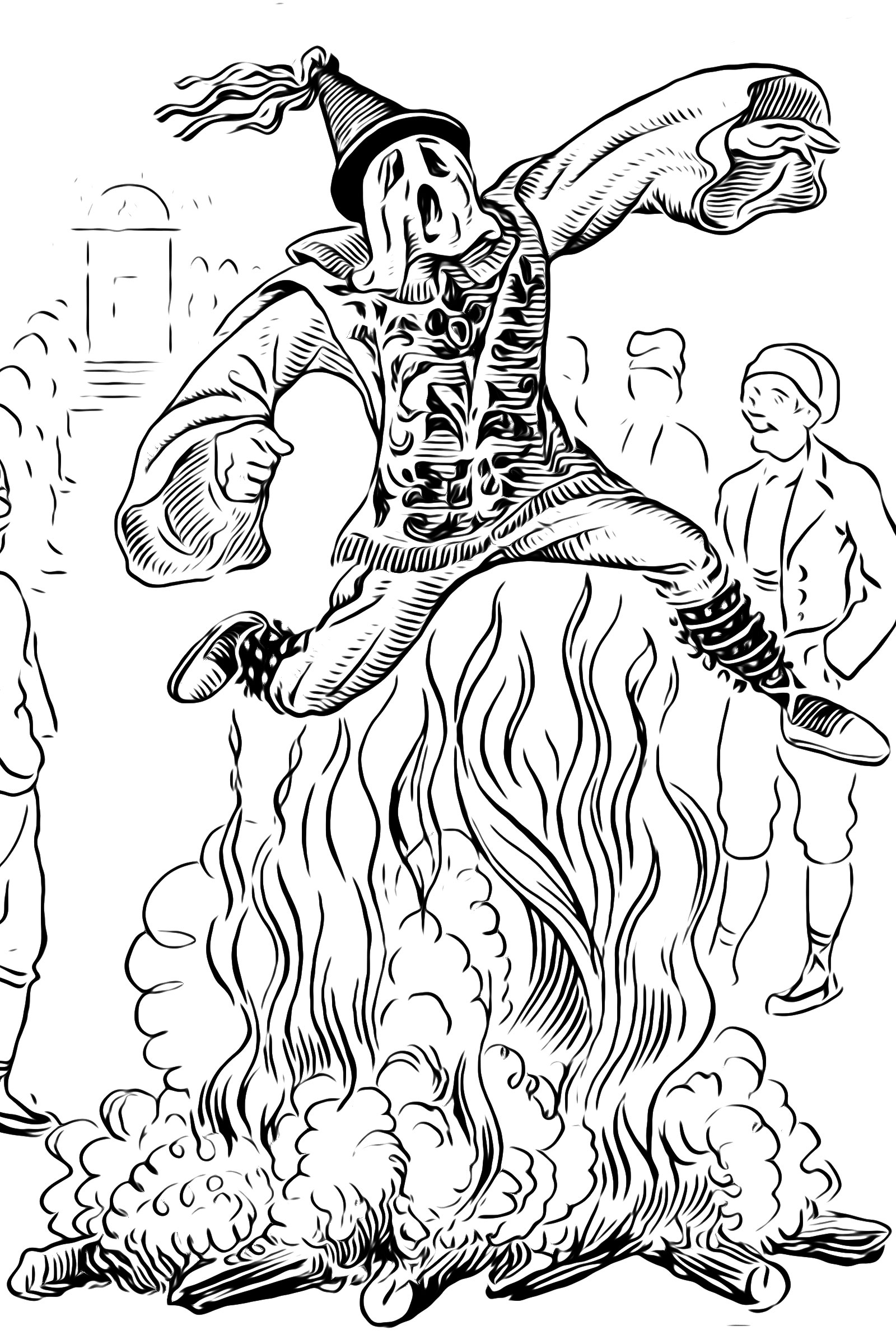 Il·lustració del Pollo de Moià al Costumari Català