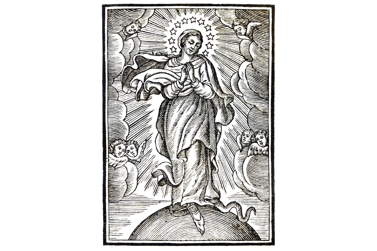 Xilografia de la Immaculada Concepció