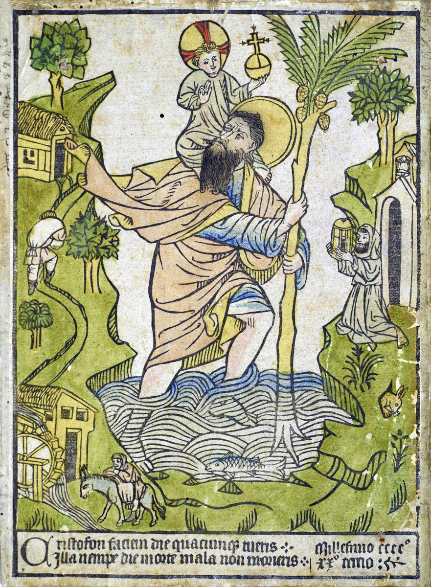 Estampa de sant Cristòfor (1423)