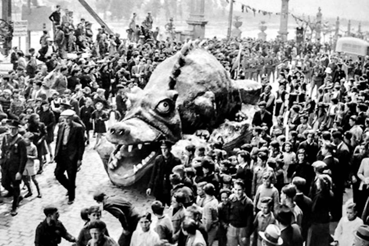 El Marraco de l'any 1941, durant el Pregó de Sant Anastasi del 1941. Foto: Josep Porta
