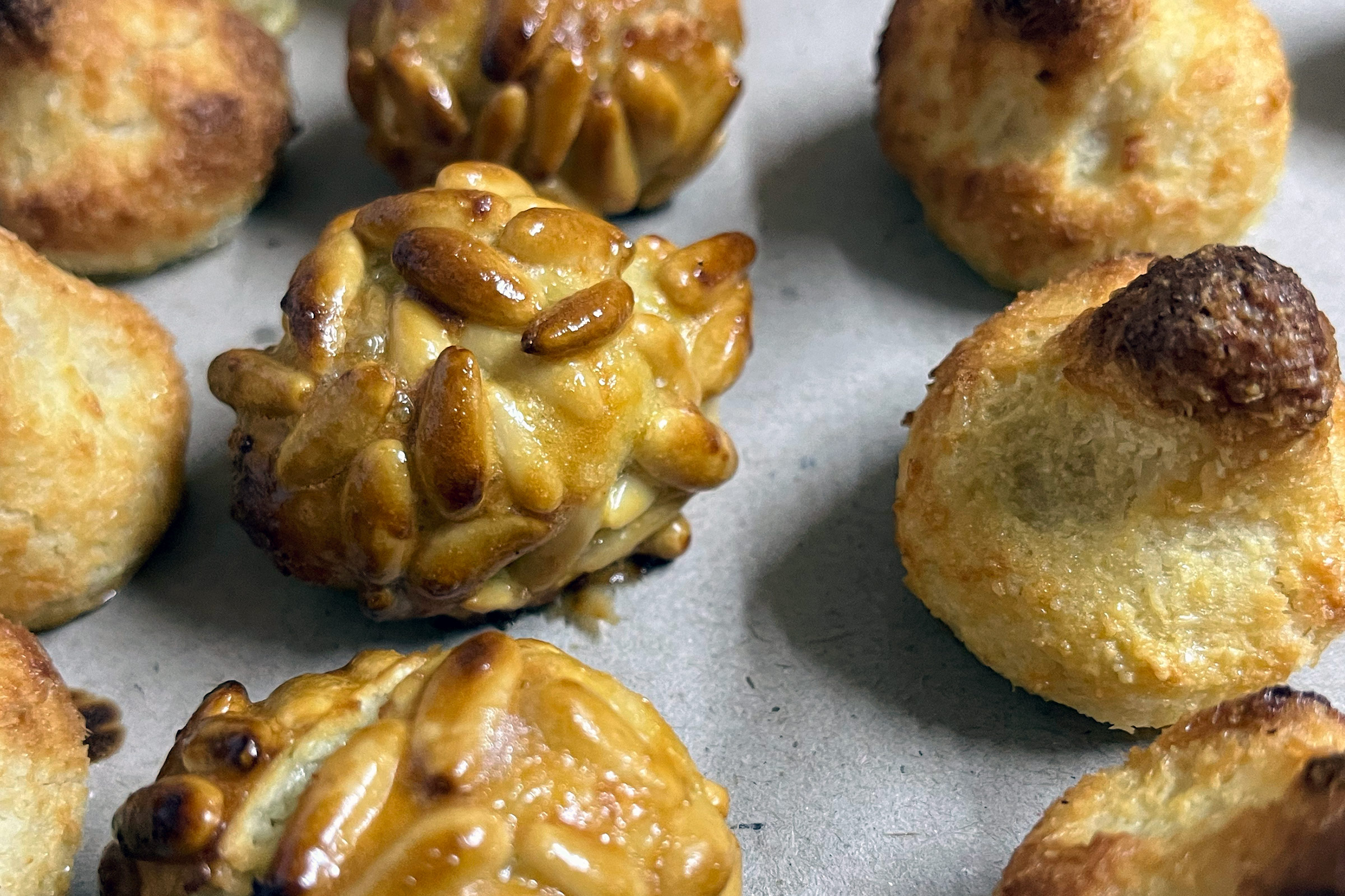 Receptes de panellets amb pinyons