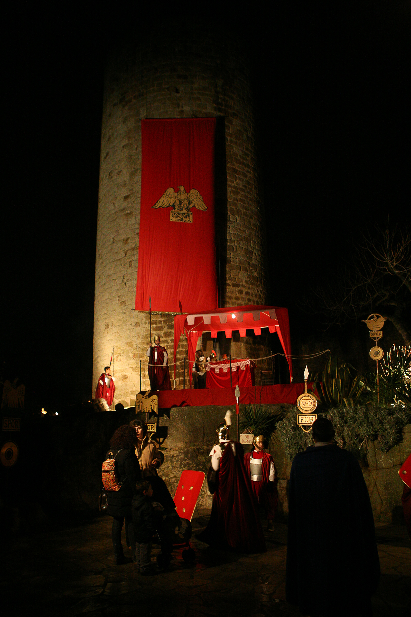 Soldats romans davant la torre
