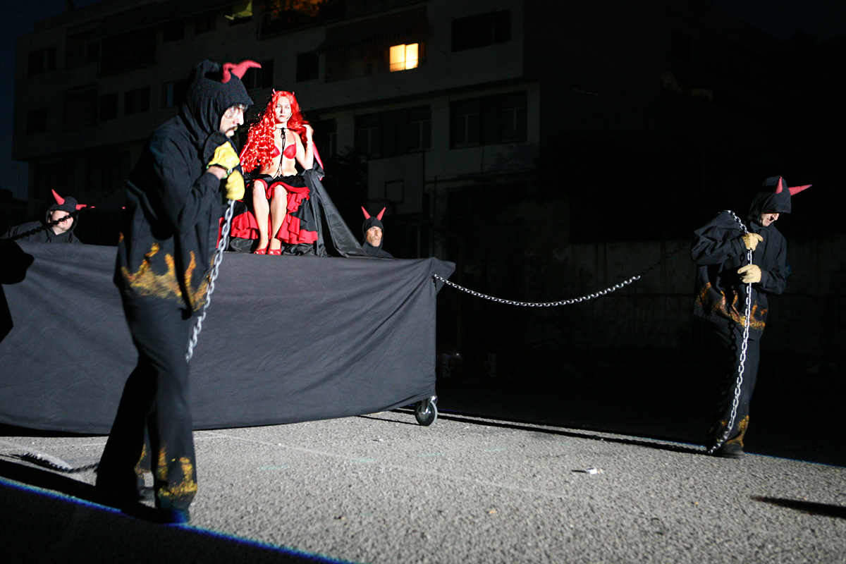 Un moment de l'espectacle pirosatíric del 2009