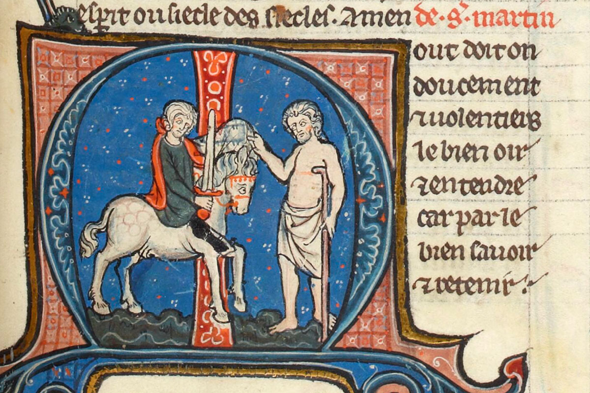 Il·lustració del llibre Vies de Saints de la Biblioteca Nacional de França