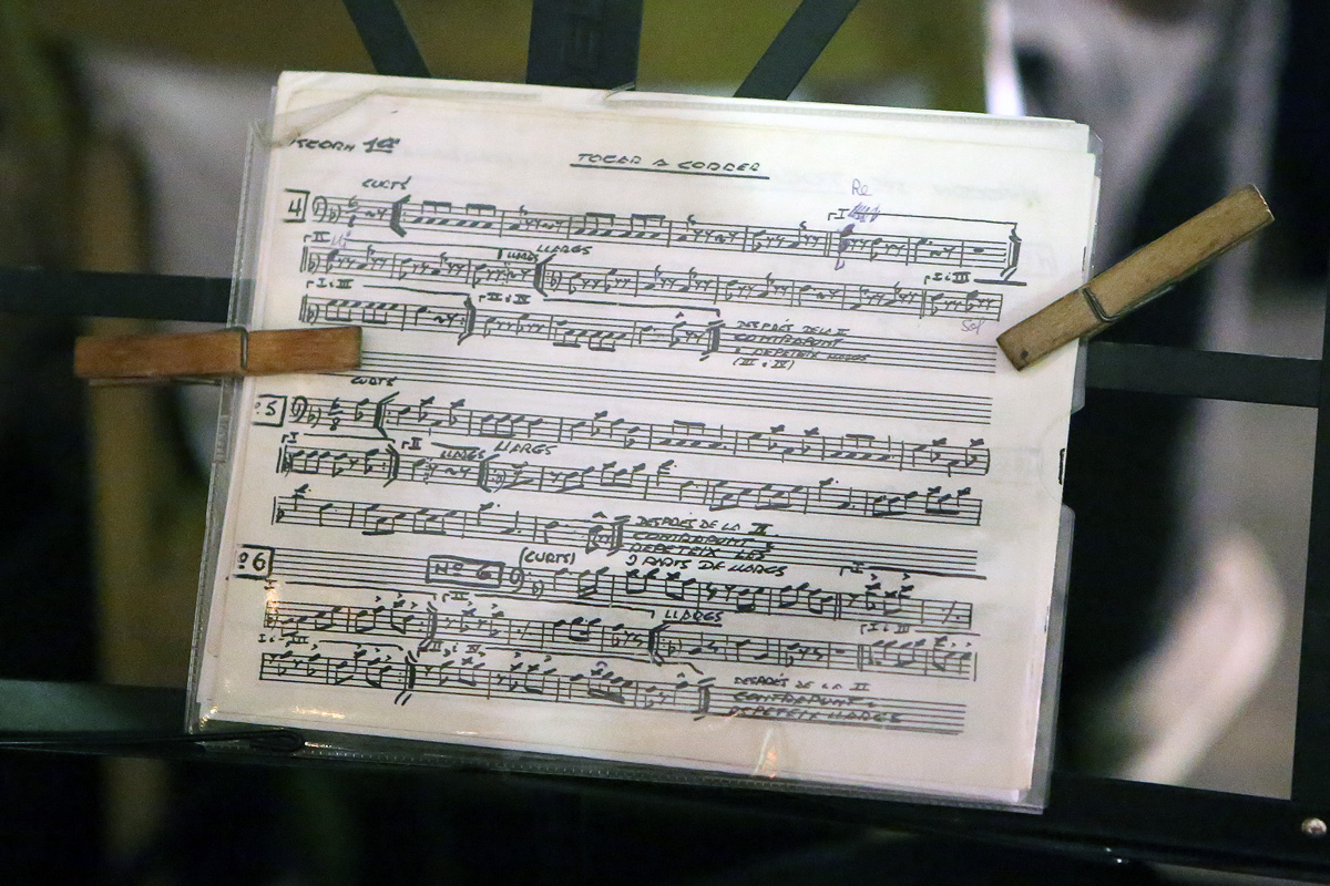 Partitura de la tonada de Tossa