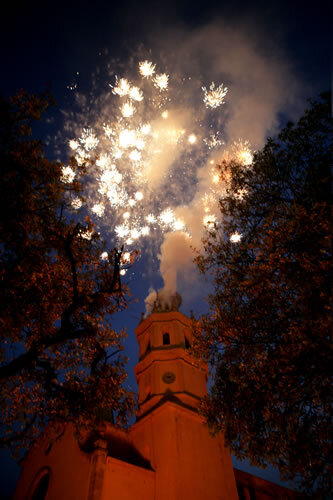 Els focs des del campanar