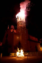 El campanar i el foc