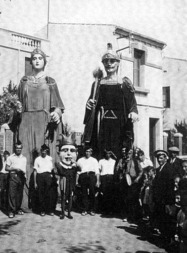 Gegants i el Mastegamosques, 1935-1936