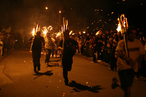 Arribada corrent al poble