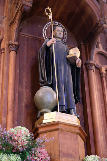 Imatge del sant a l'interior de l'església