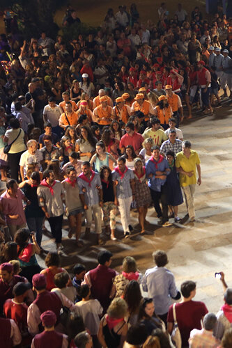 Formant la roda a Lloret de Mar