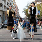 Els gegants encapçalen la comitiva