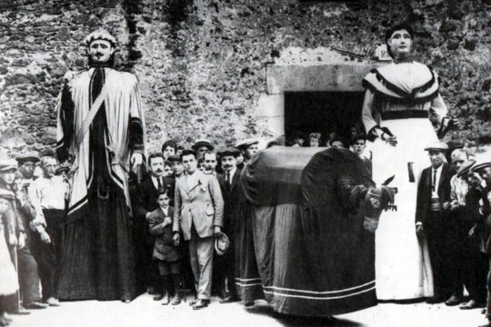 Fotografia de la mulassa als anys 1920