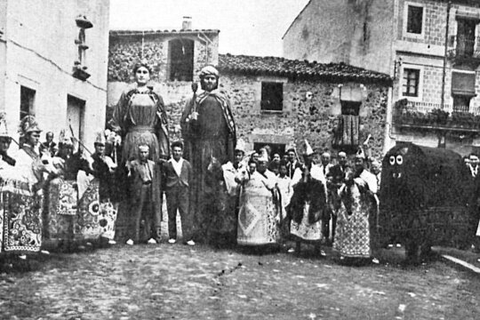 Foto antiga de la mulassa, en un article publicat l'any 1963
