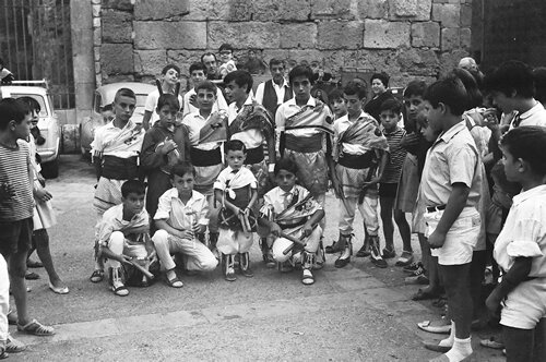 Ball de Bastons del barri l'any 1972
