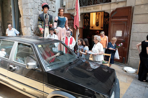 La benedicció davant la capella
