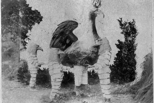 Foto antiga de l'Àliga de Valls, de data i autor desconeguts